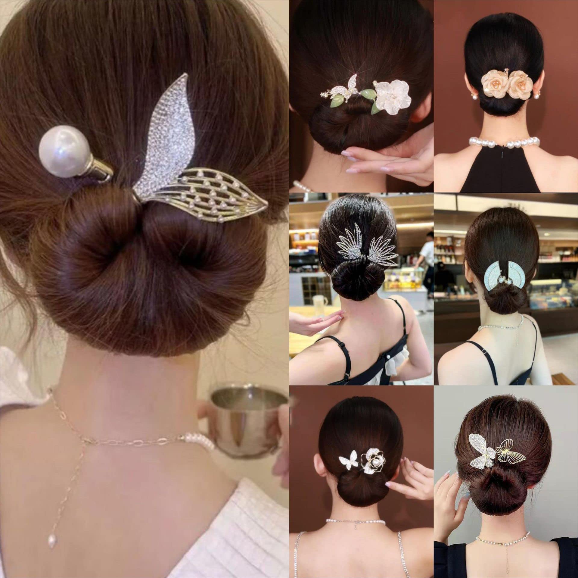 Takeberny coiffure tournure francaise: chignon bas ou haut en quelques secondes.