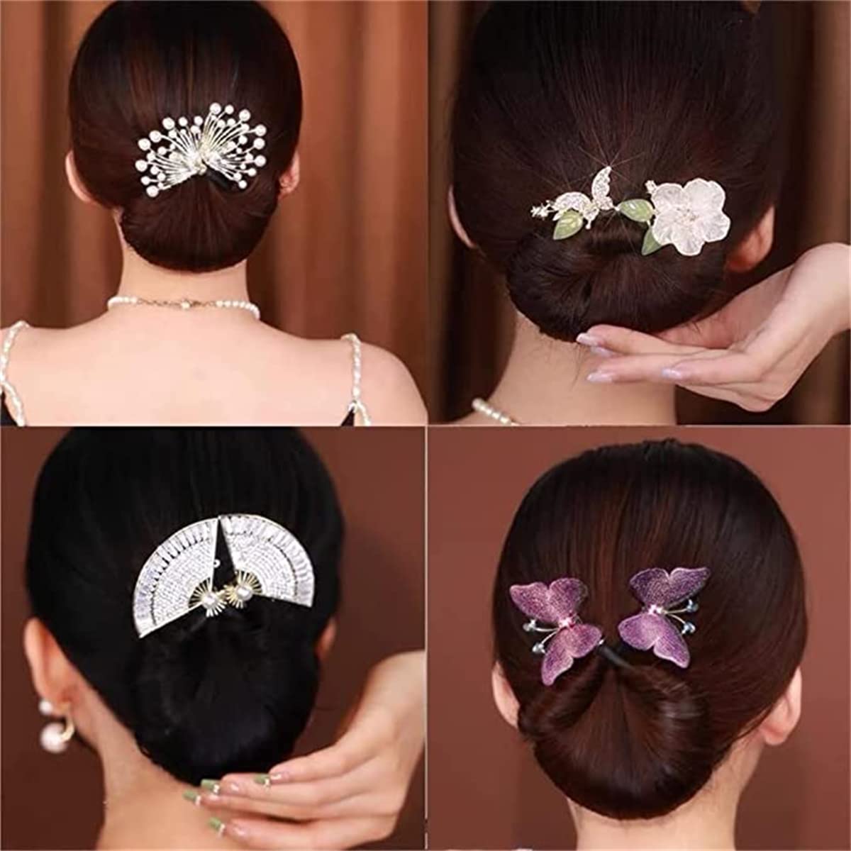 Takeberny ensemble-cheveux: kit polyvalent pour chignons et torsions rapides.