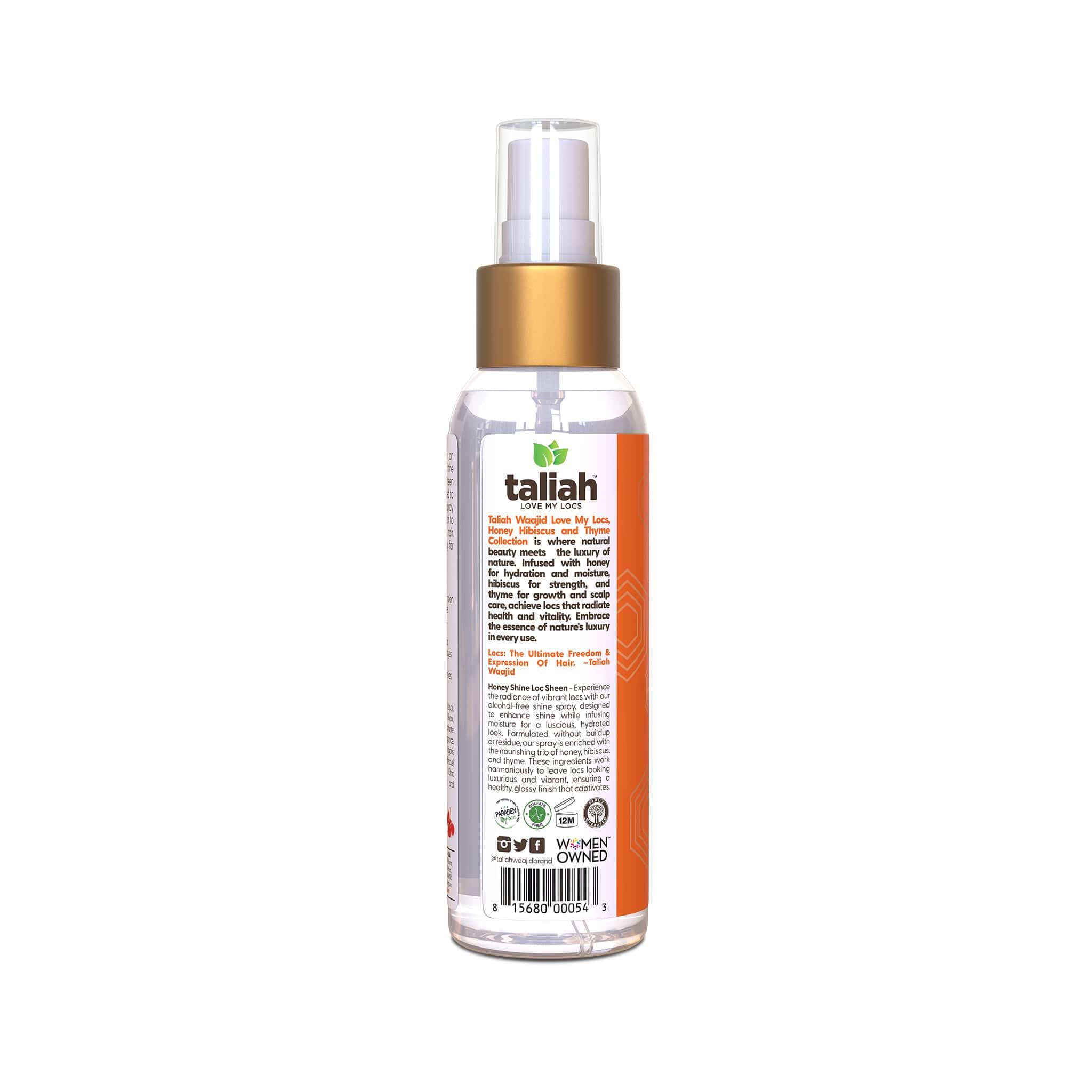 Ingrédients naturels miel hibiscus thym subliment la brillance et le soin des locs.