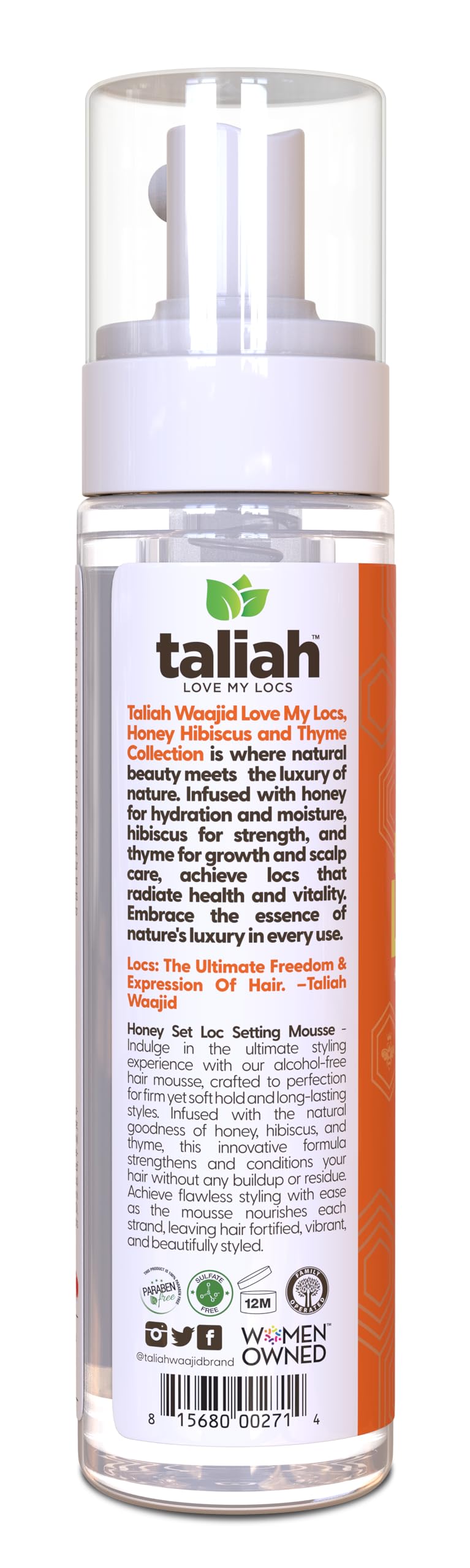 Soin cuir chevelu doux avec Love My Locs mousse de Taliah Waajid.