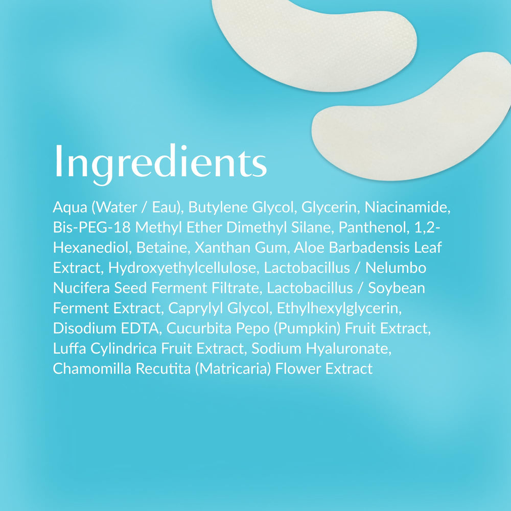 Patch Talika Bio Enzymes appliqué pour une hydratation efficace autour des yeux.