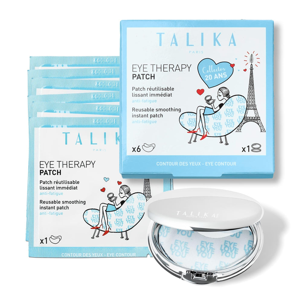 Talika Eye Therapy Patch sur emballage, usage pratique et accès rapide aux soins des yeux.