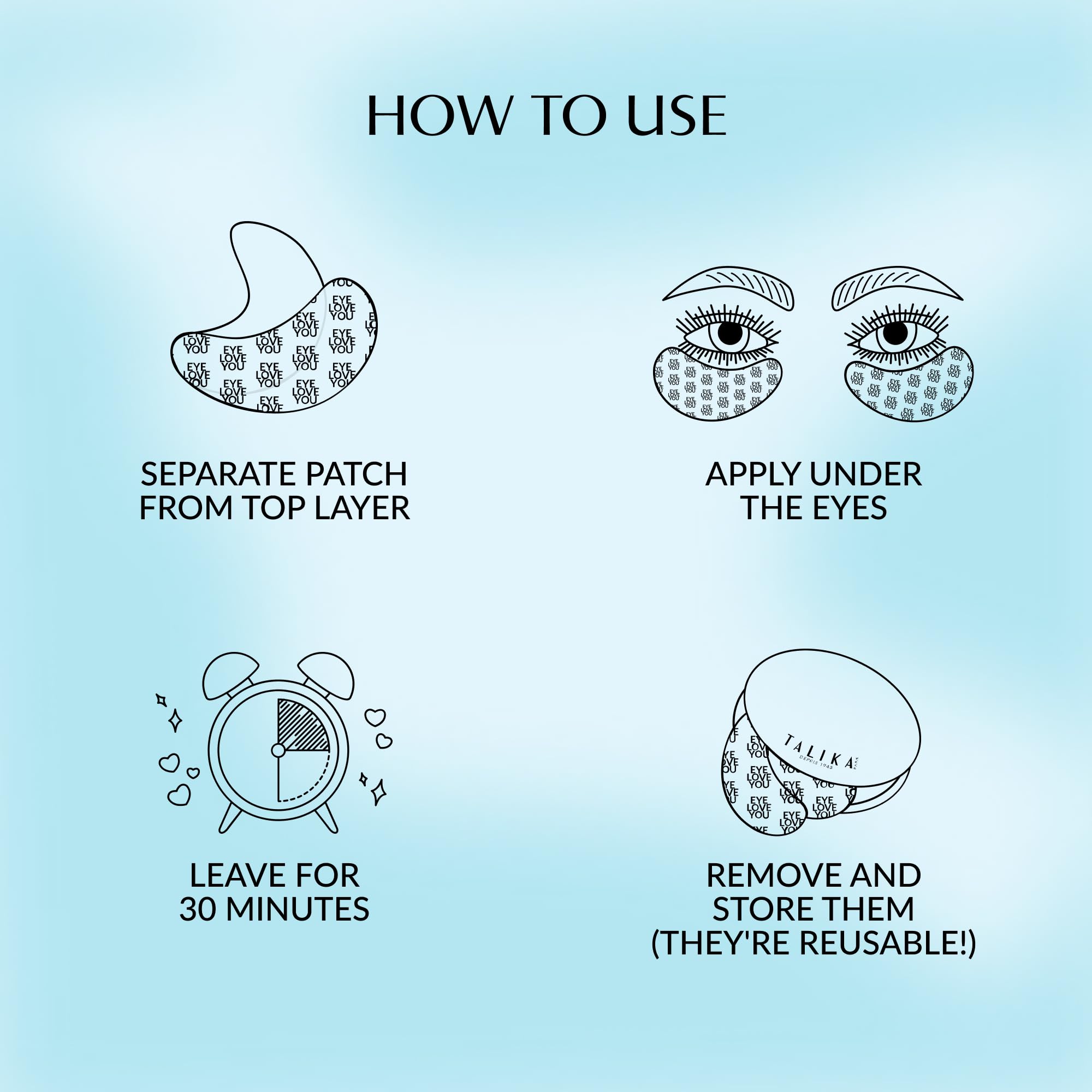 Talika Patch Yeux – utilisation rapide en 15 minutes pour regard frais