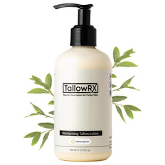 TALLOWRX lotion boeuf emballage : hydratation naturelle pour la peau.