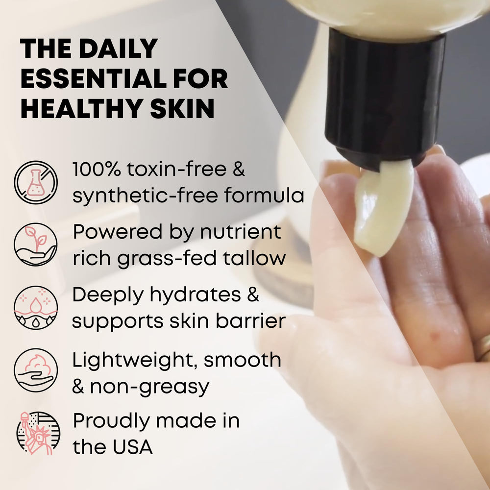 TALLOWRX soin-visage-mains-corps: usage quotidien pour peau équilibrée.