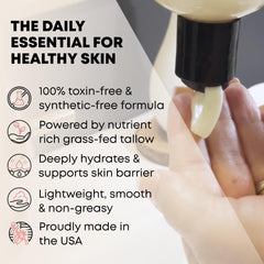 TALLOWRX soin-visage-mains-corps: usage quotidien pour peau équilibrée.