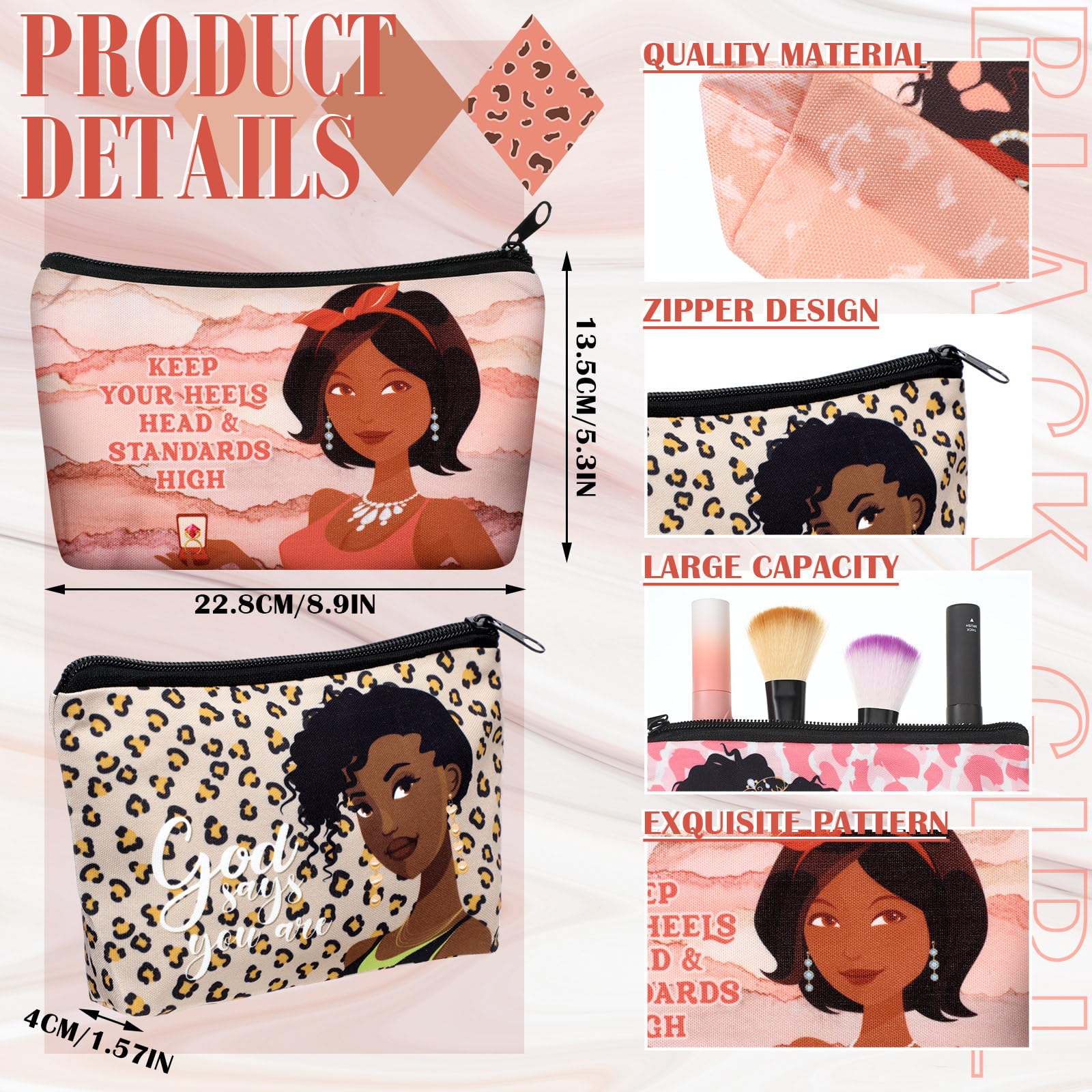Talltalk trousse maquillage résistante et lavable – longue utilisation