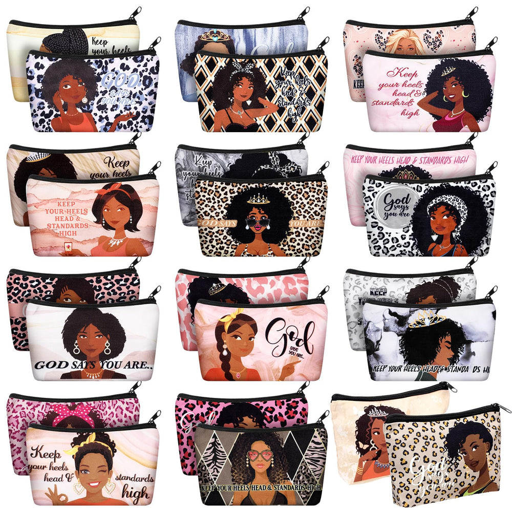 Talltalk trousse maquillage en toile – ensemble de 24 pièces pratique pour le voyage