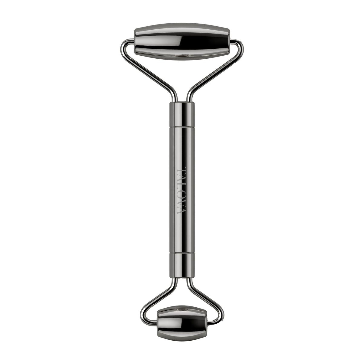 Rouleau TALOVA en acier inoxydable 304 pour un soin du visage rafraîchissant.