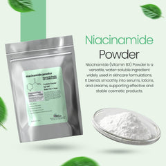 Poudre Niacinamide soluble dans l’eau, pratique pour formuler votre soin hydratant.