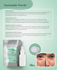 Sérum Niacinamide DIY de Talsen Chemicals, flacon prêt à personnaliser selon vos besoins.