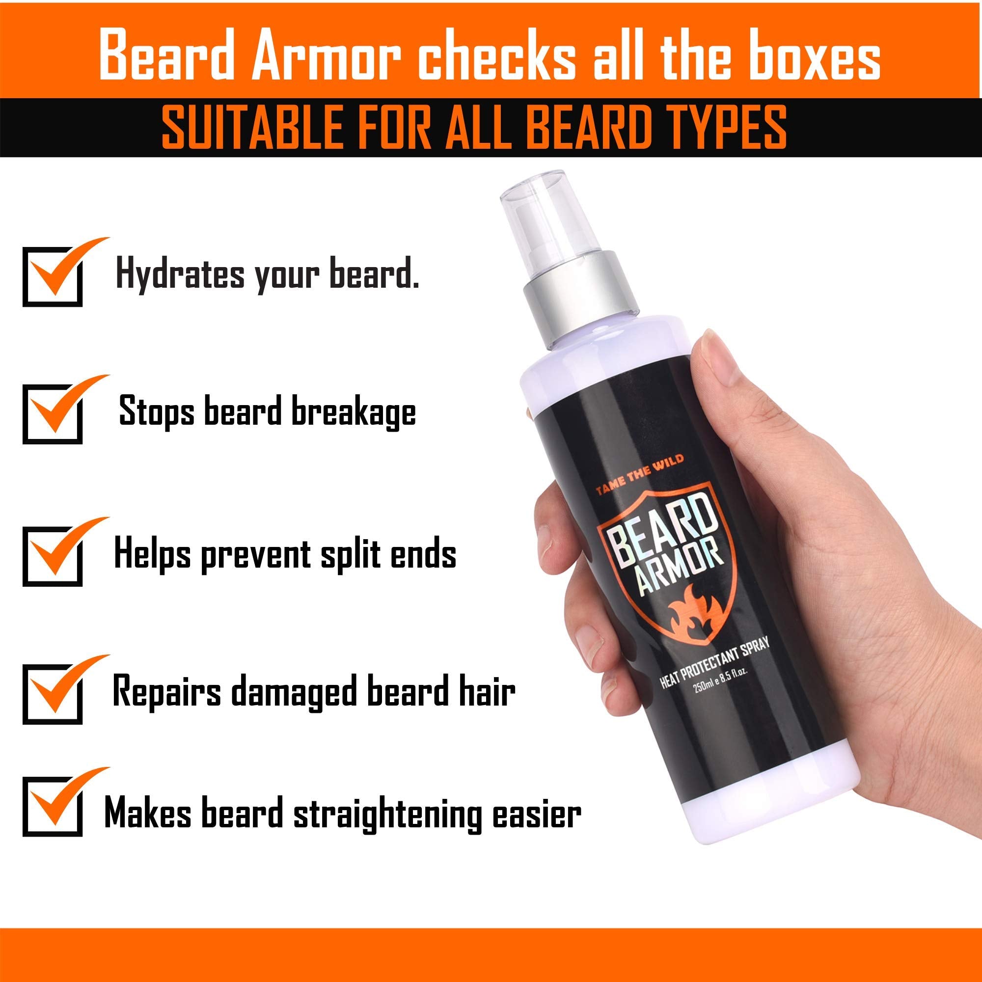 TAME THE WILD : barbe lisse et soignée grâce au spray léger.
