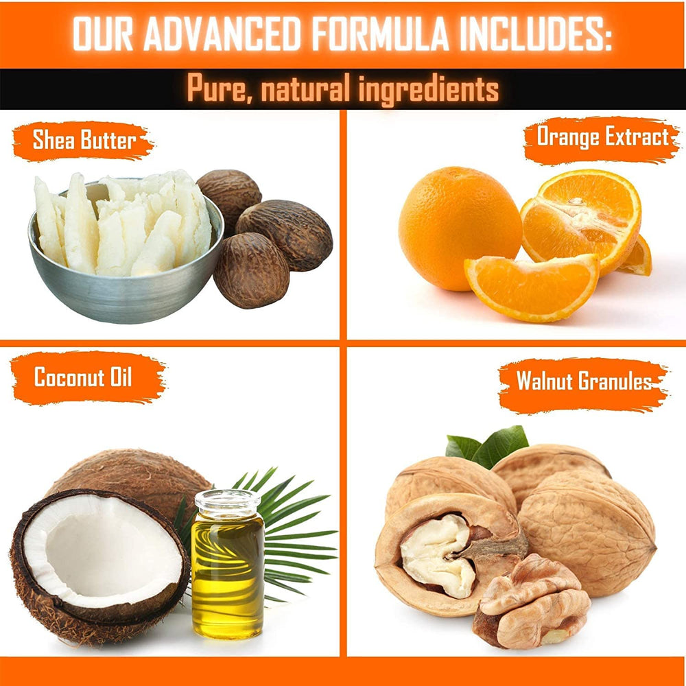 Beurre de karité et huile de coco hydratants pour barbe.