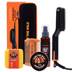 Brosse chauffante Tame the Wild pour barbe, coiffage rapide et sans effort.
