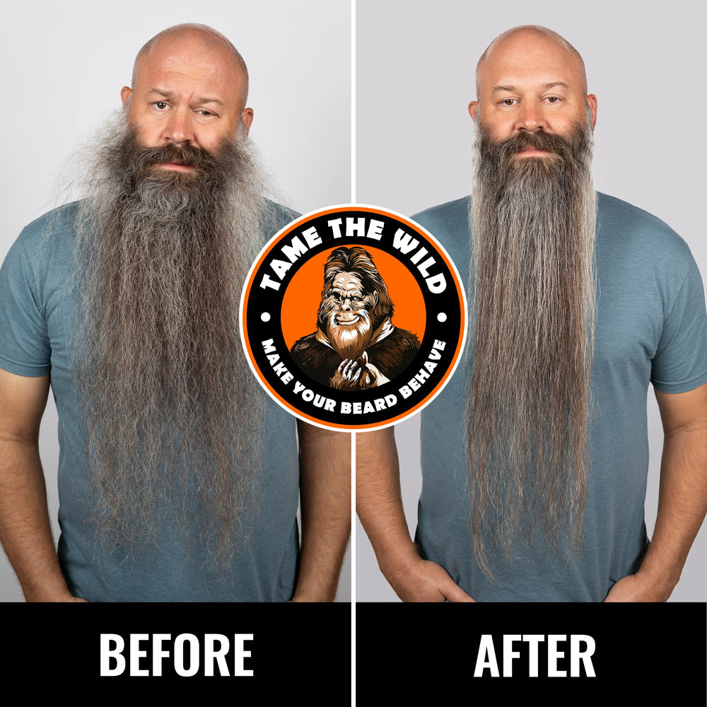 Protection anti-brûlure TAME THE WILD MAKE YOUR BEARD BEHAVE pour la sécurité cutanée.