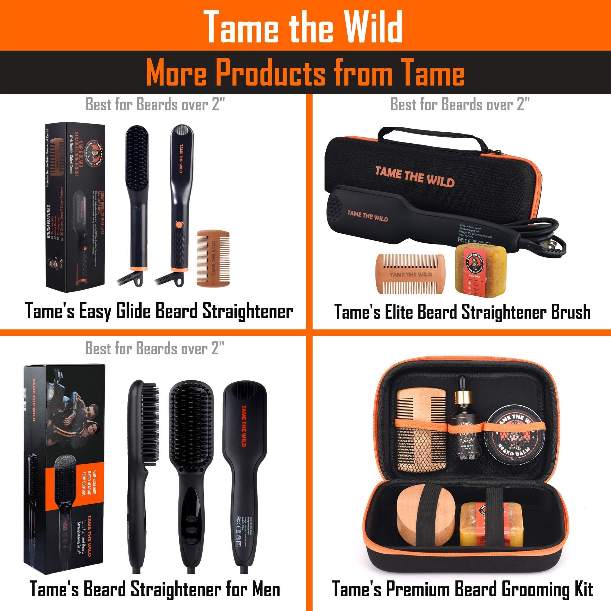TAME THE WILD : utilisation pour cheveux et barbe avant coiffage.