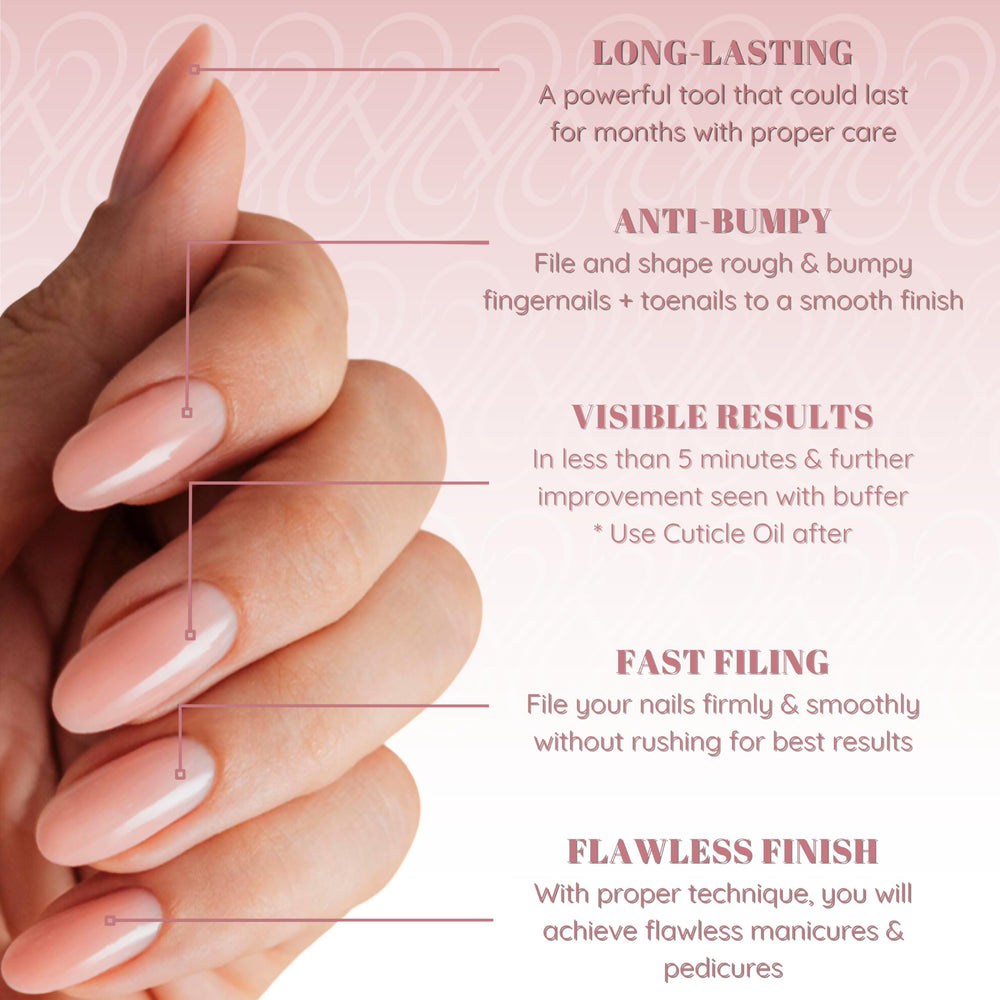 Tammy Taylor outils art des ongles zebra pour forme et ponçage rapide.