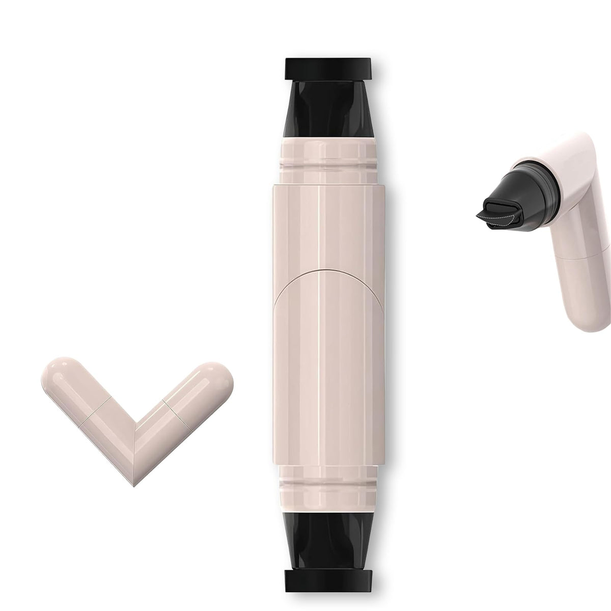 Tampon pliable pour ligne des yeux noir dans un emballage élégant.