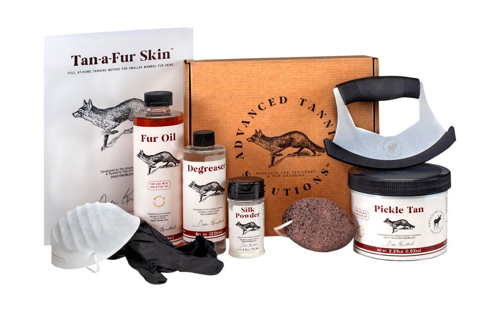 Tan-a-Fur Kit: boîte et outils pour tanner les peaux avec précision et fiabilité