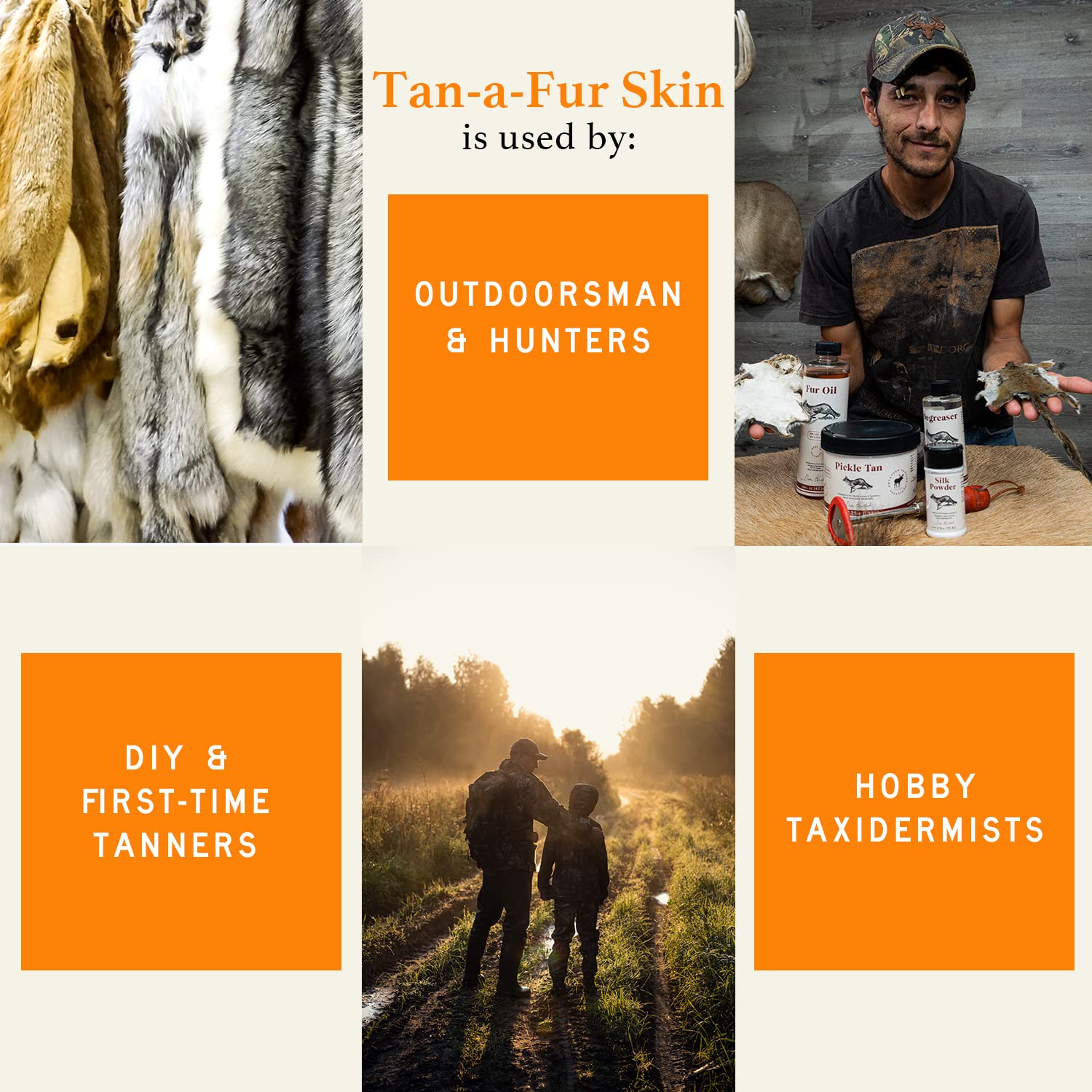 Tan-a-Fur Kit: tannage simple avec résultats professionnels et reproductibles