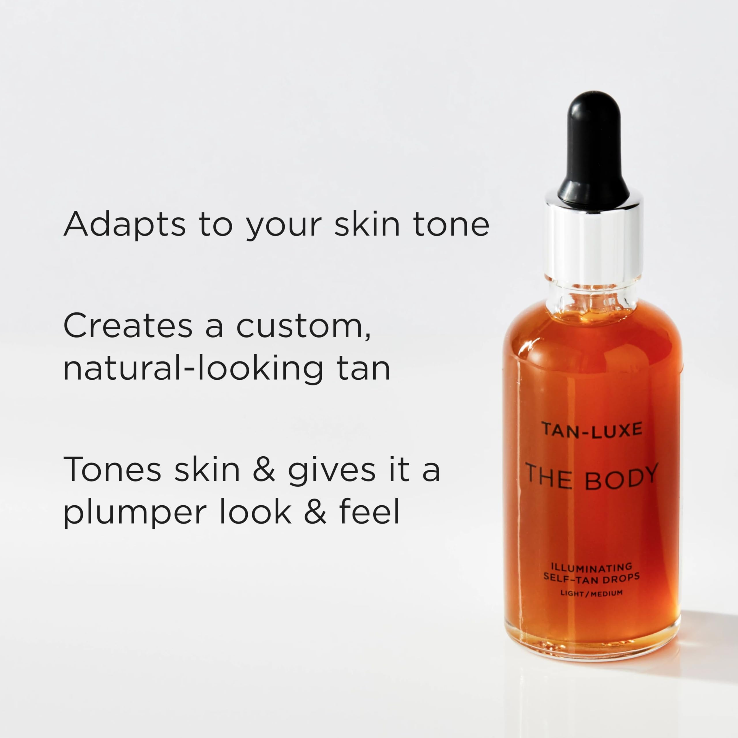 Tan-Luxe The Body gouttes en application pour une texture fluide