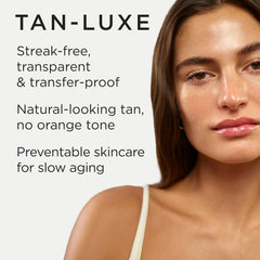 Tan-Luxe The Face: mélange dans la paume avant application sur le visage
