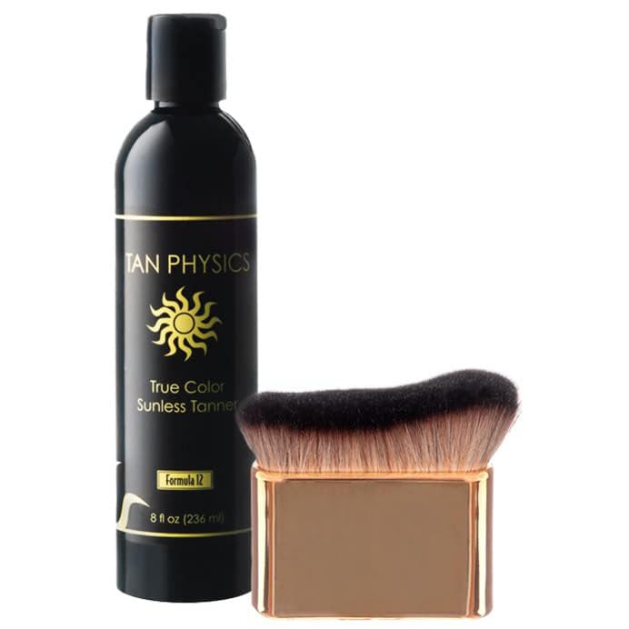 Tan Physics auto-bronzant 8oz, flacon pratique pour un bronzage progressif.