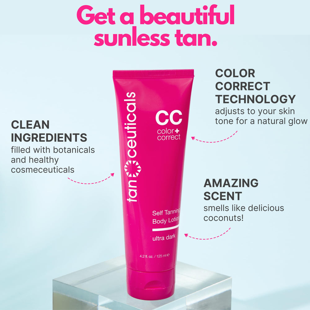 Tanceuticals auto-bronzant, application des mains facile et rapide.
