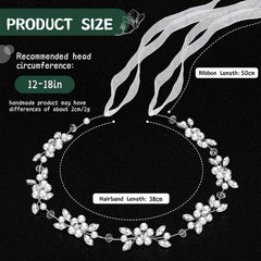 Tanfeine serre-tête fille diamants-cristaux pour look élégant