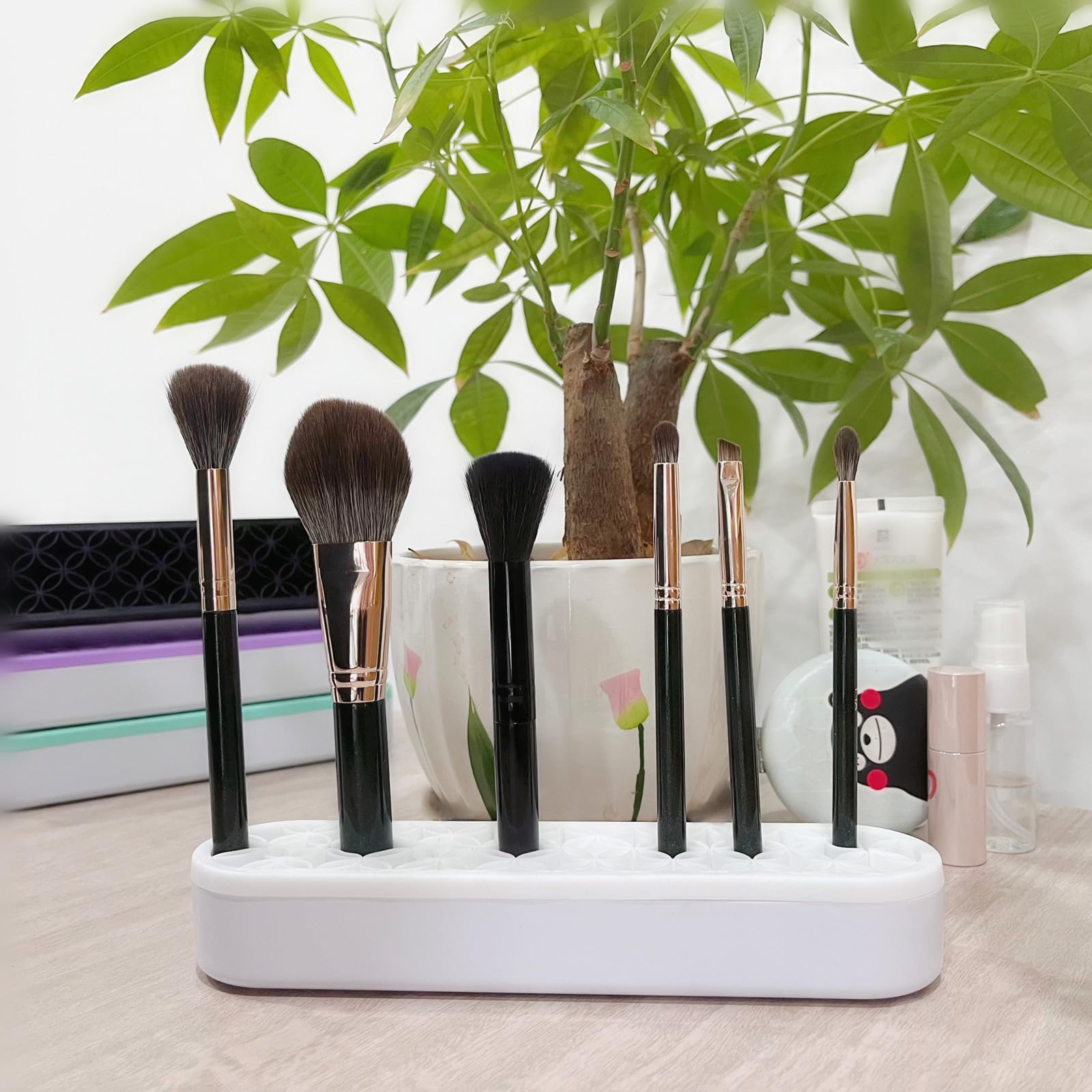 TANG SONG paquet double supports beauté en silicone blanc, prêt à l'emploi