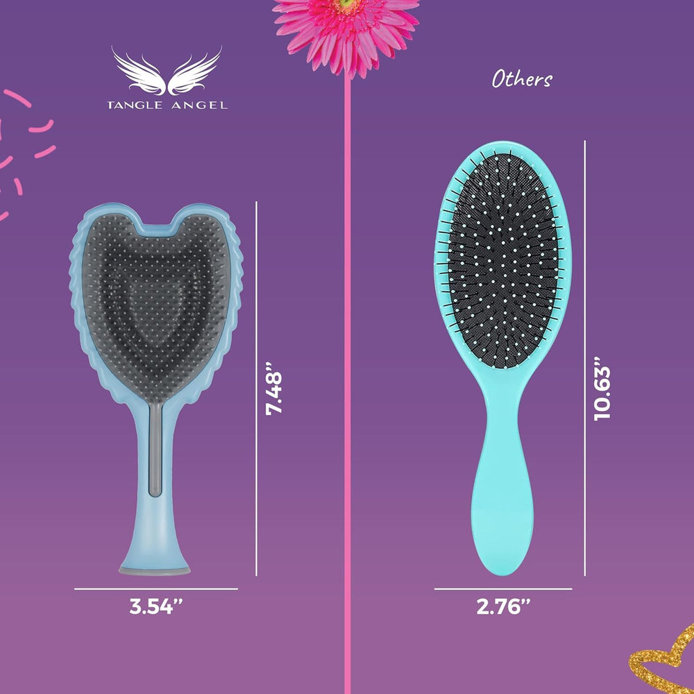 Brosse Tangle Angel idéale pour cheveux ondulés.