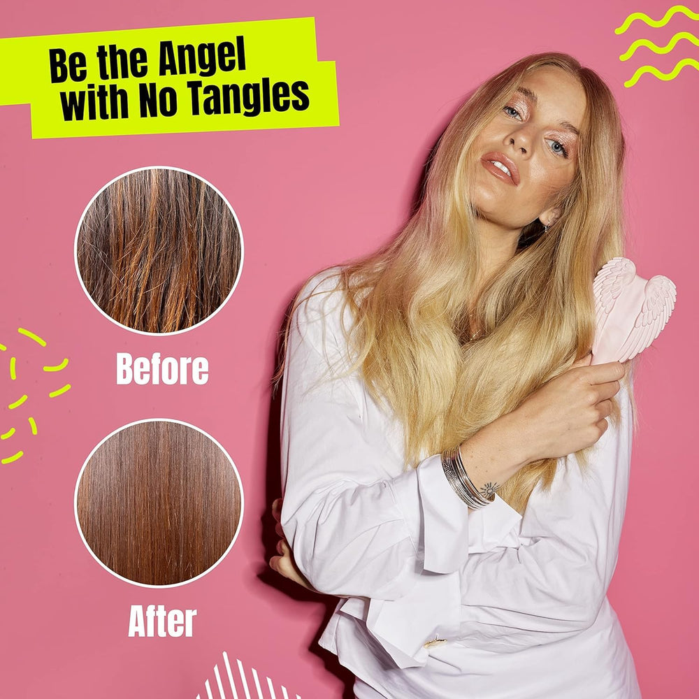 Brosse Tangle Angel au design ailes ergonomique.