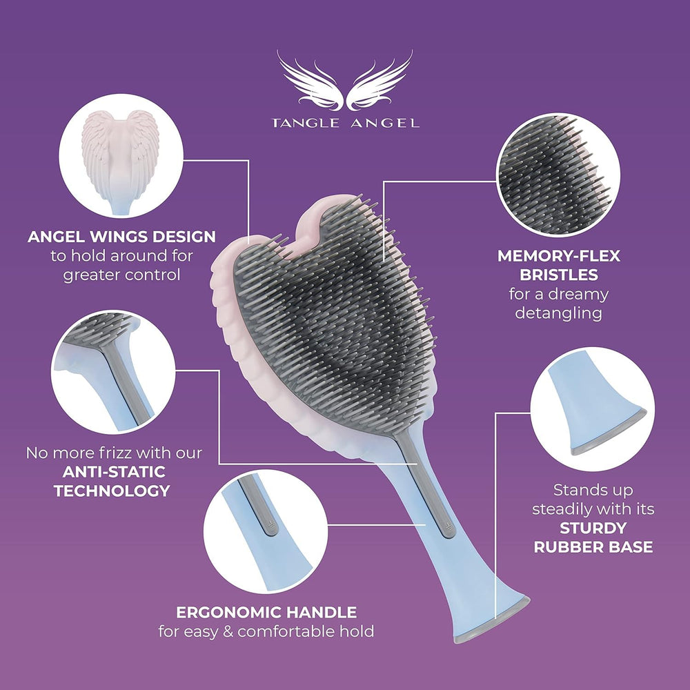 Brosse Tangle Angel avec prise en main confortable.