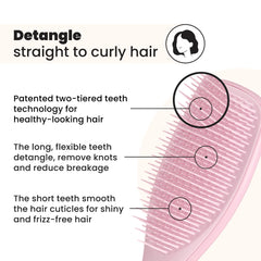 Tangle Teezer Ultimate Démêlant sur cheveux secs évite les nœuds.