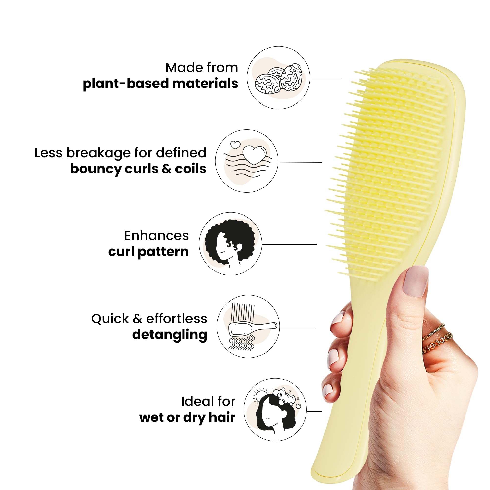 Tangle Teezer – brosse douce pour cheveux crépus 3C à 4C, usage quotidien.