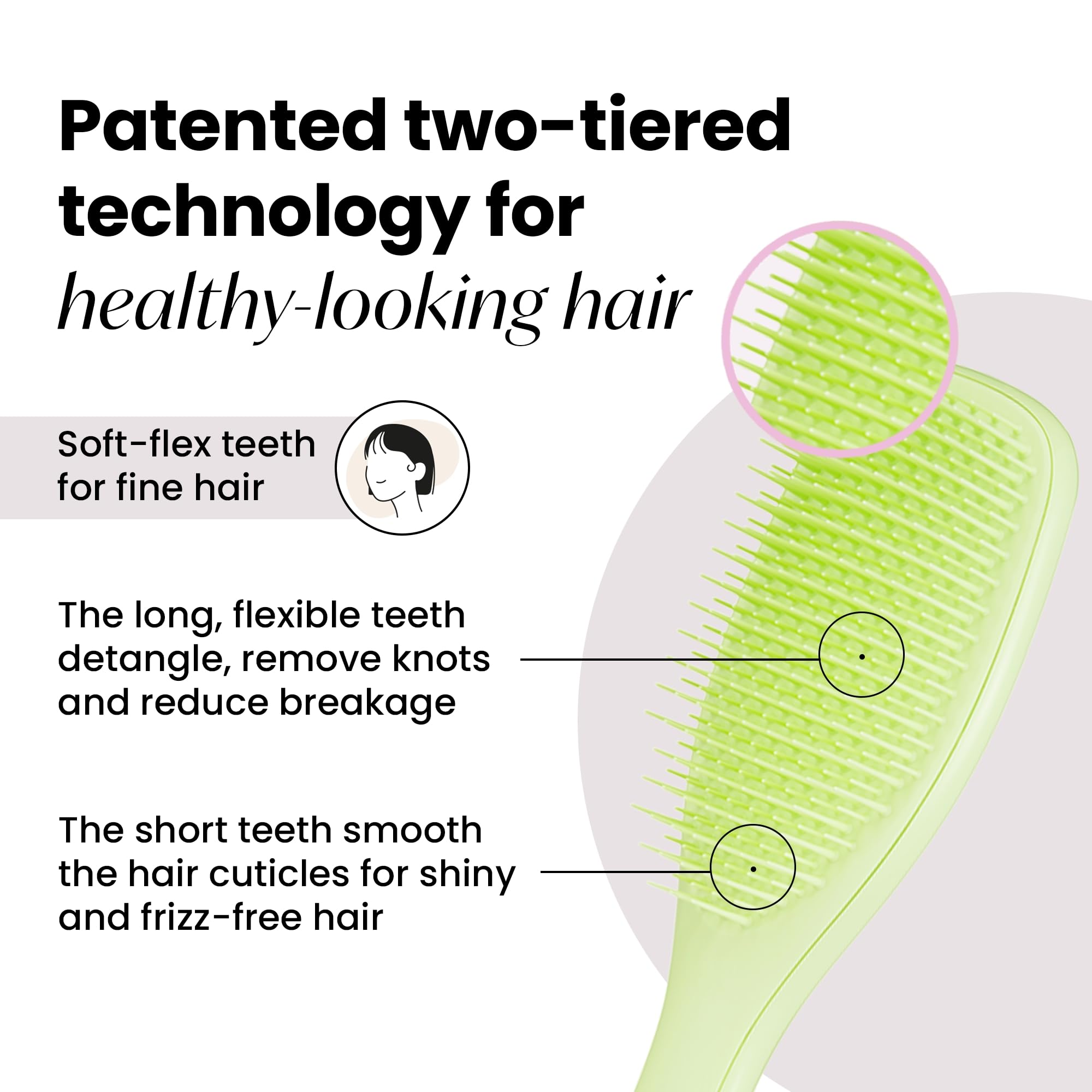 Tangle Teezer douce pour cheveux fins protège contre la casse.
