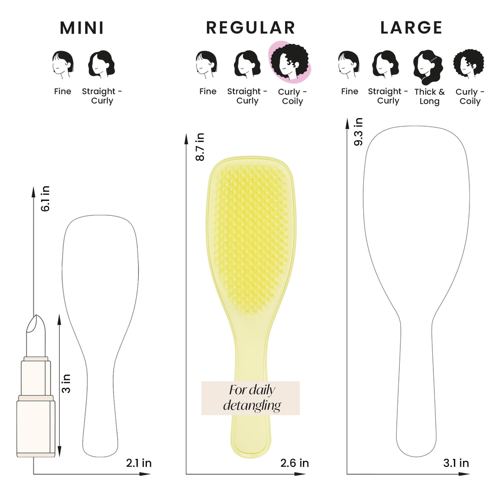 Tangle Teezer – idéale pour répartir uniformément les soins sur cheveux mouillés.