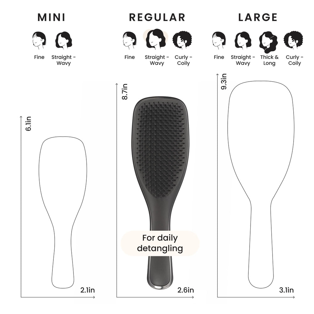 Accessoire de coiffage quotidien Tangle Teezer Chrome.