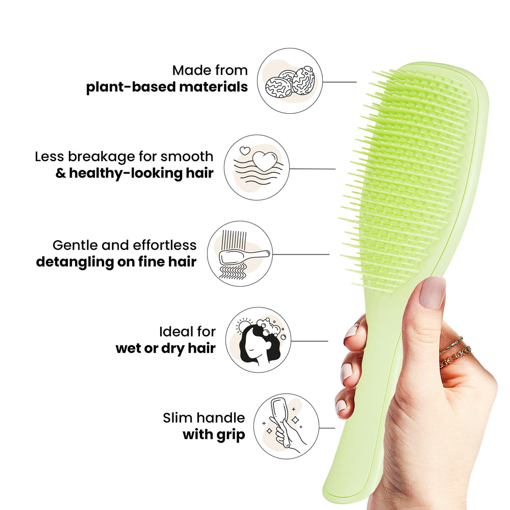 Dents douces Tangle Teezer démêlent cheveux mouillés ou secs sans tiraillement.