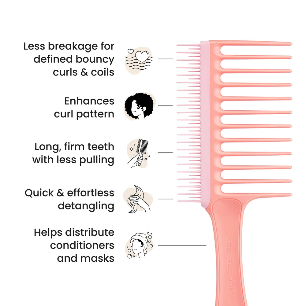 Tangle Teezer, dents longues et pointe arrondie, glisse en douceur.