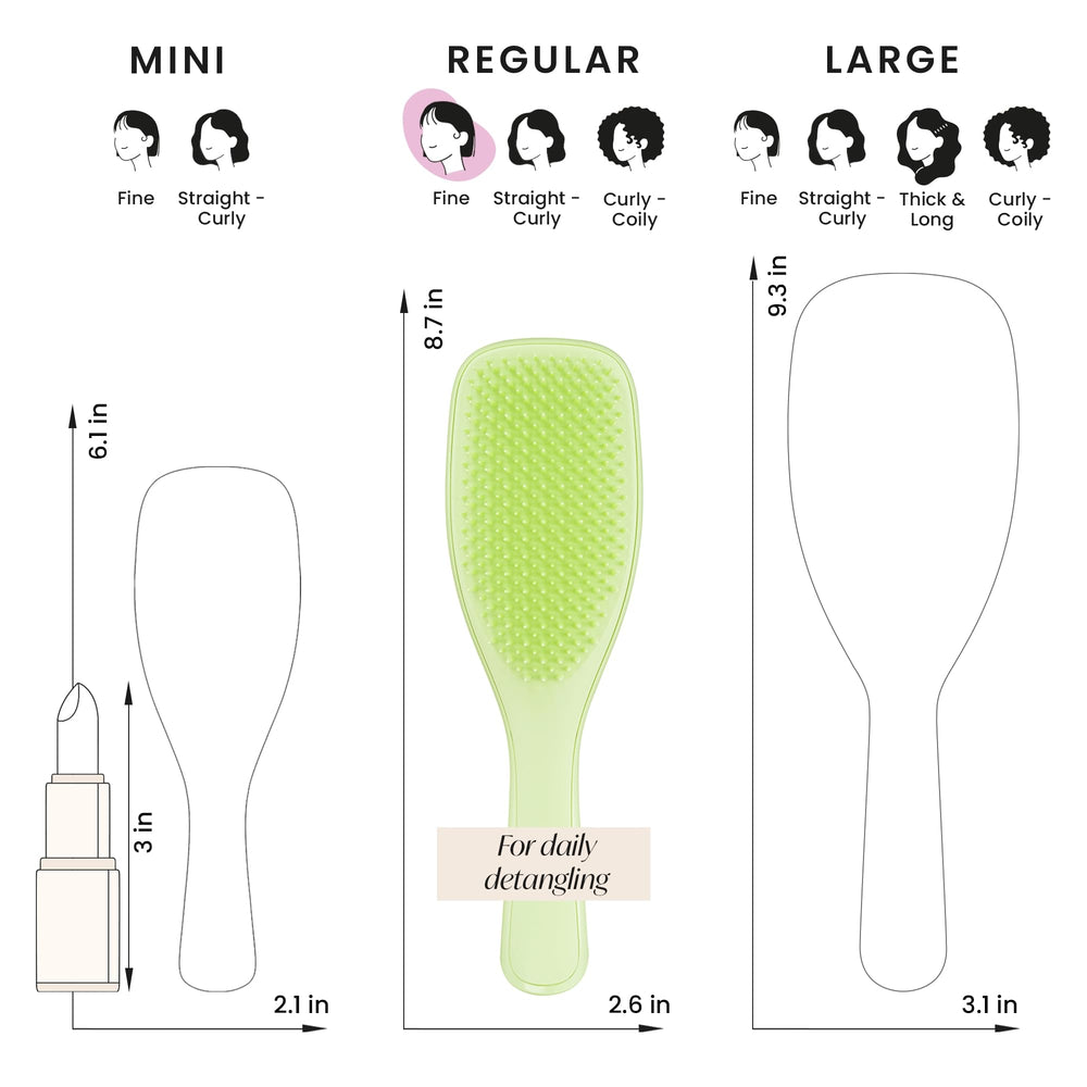 Forme compacte et ergonomique Tangle Teezer facile à transporter.
