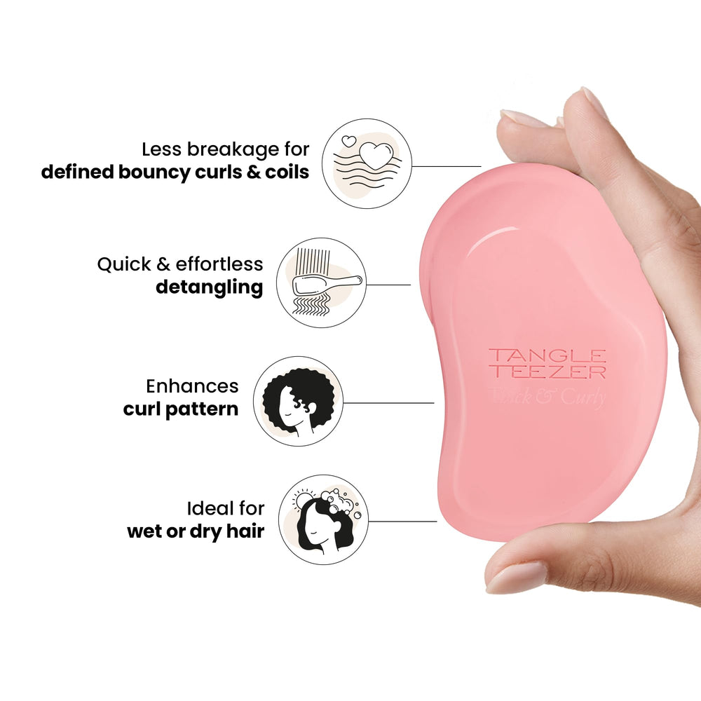 Démêlage rapide sur cheveux bouclés avec réduction de casse.