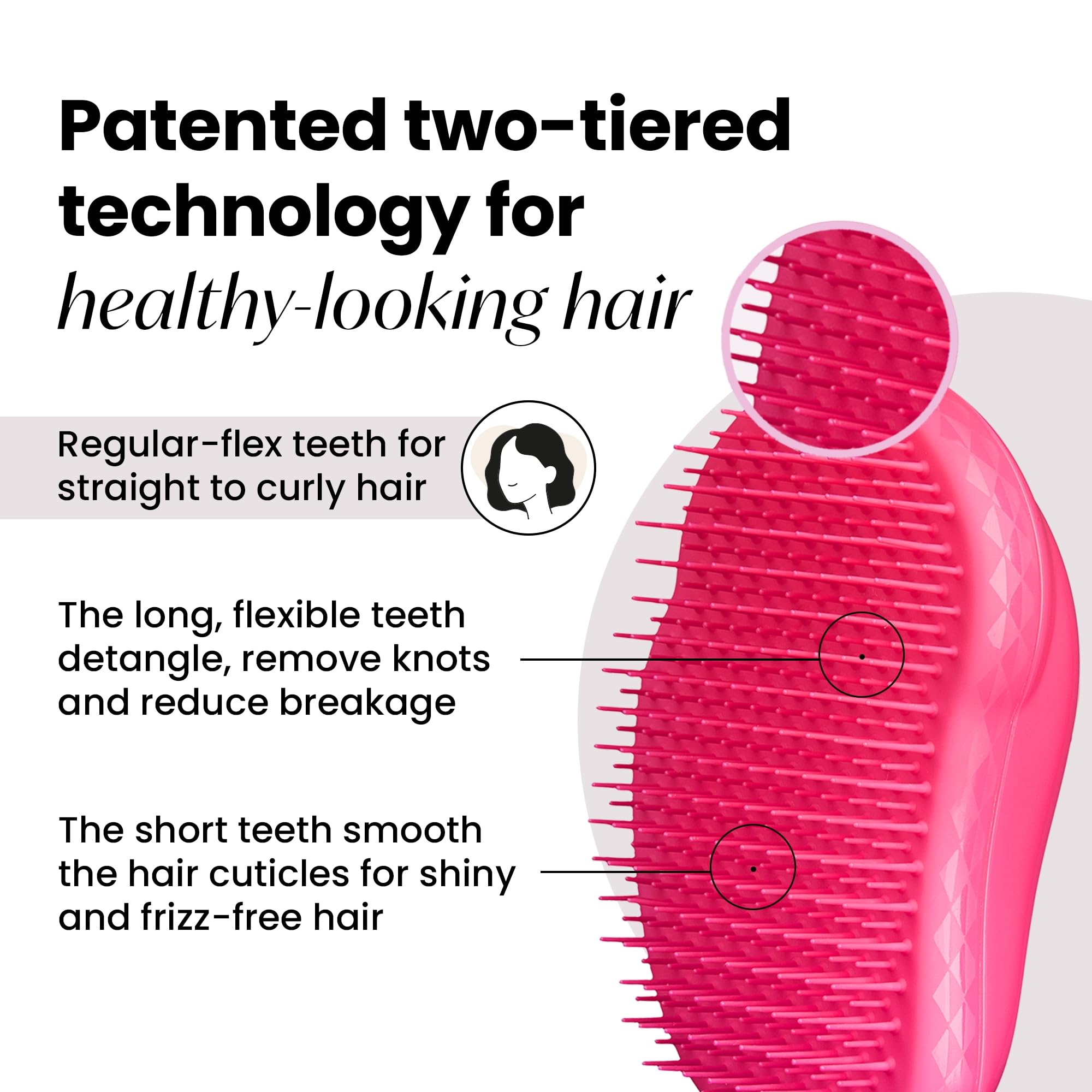 Tangle Teezer Original Detangler sous la douche aide à répartir les soins capillaires