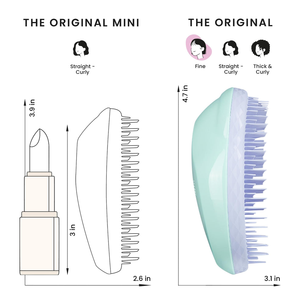 Idéal pour cheveux colorés et fragiles, démêlage en douceur avec Tangle Teezer.