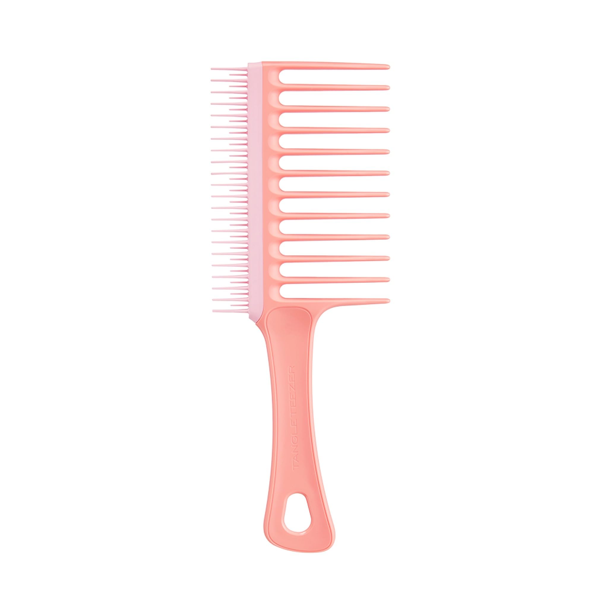 Tangle Teezer, dents larges, démêlage rapide sur cheveux mouillés.