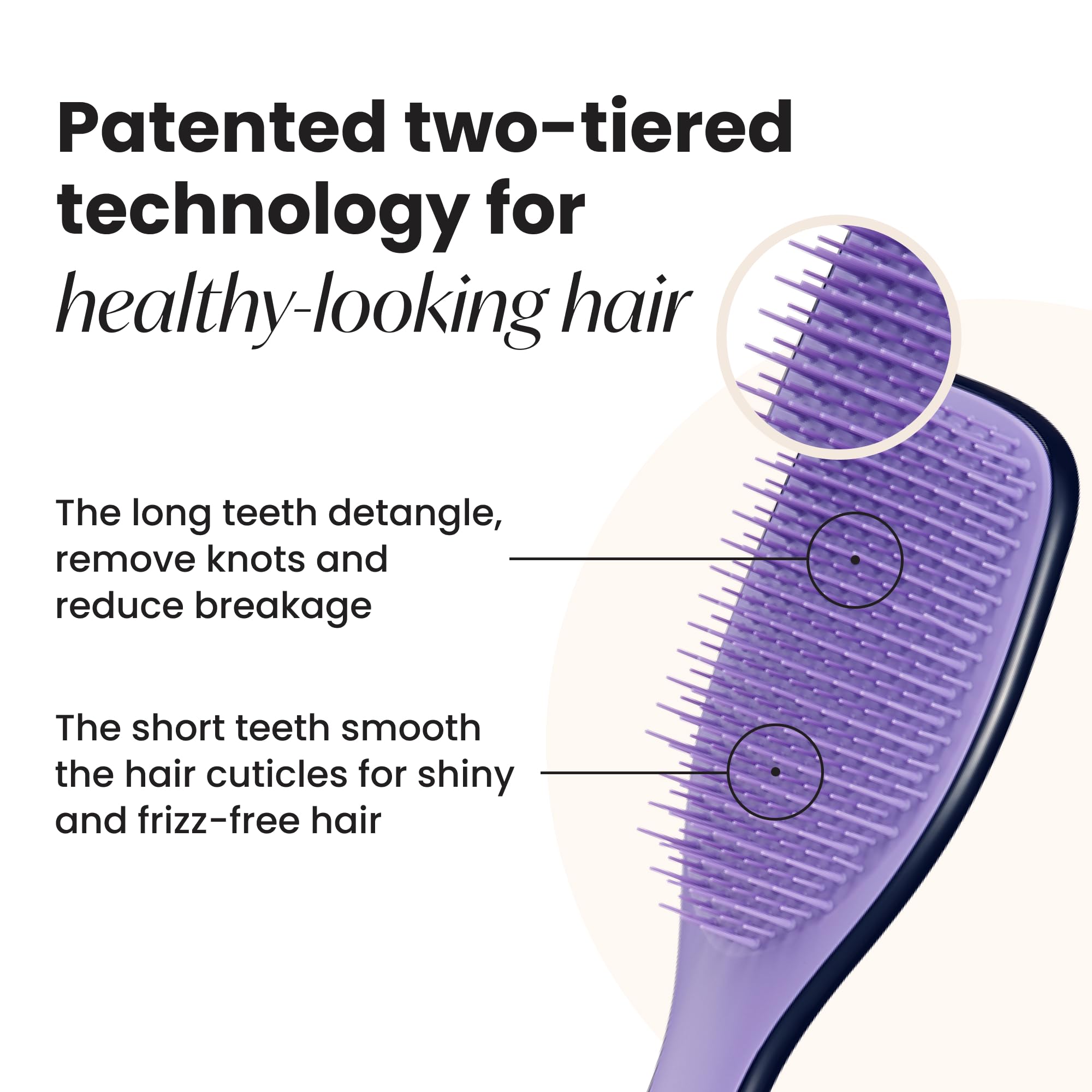 Tangle Teezer Zodiac démêle les nœuds sur cheveux secs.