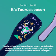 Tangle Teezer Zodiac dents longues démêlent les nœuds en douceur.