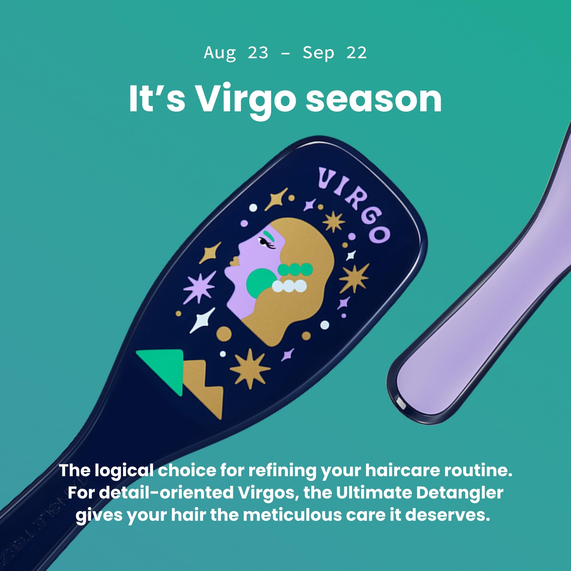 Tangle Teezer Zodiac Vierge: utilisation sous la douche pour répartir les soins