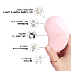 Dents flexibles du Tangle Teezer limitent les tiraillements et la casse.