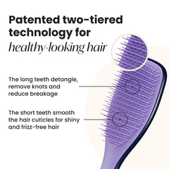 Zodiac Tangle Teezer avec dents à deux niveaux pour démêler et lisser